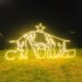 Brillo navideño ilumina barrio en Chone