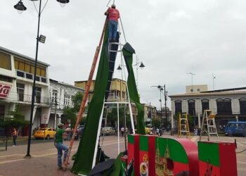 Retiraron el árbol de navidad