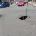 Calle recientemente asfaltada presenta problemas