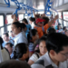 Exceso de pasajeros en el transporte público