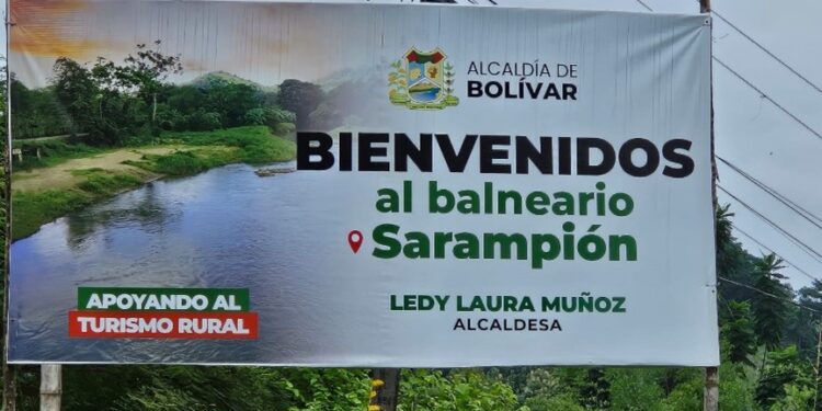 Entrada a la Comuna San Miguel de Sarampión