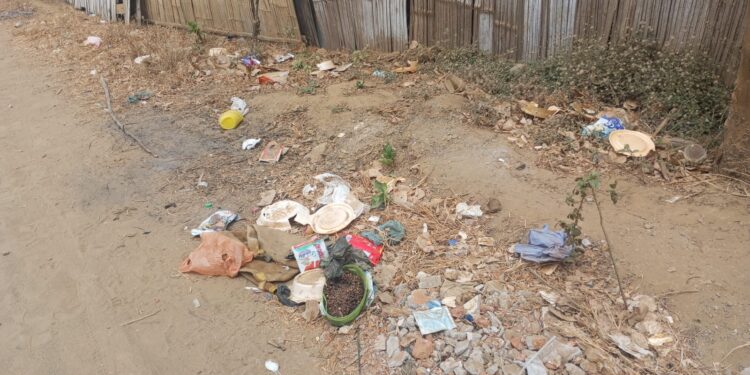 Barrio Santa Ana: las calles están infestadas de basura.