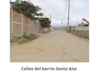 Calles inseguras en el barrio Santa Ana