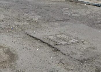 Calles dañadas en el viejo Tarqui