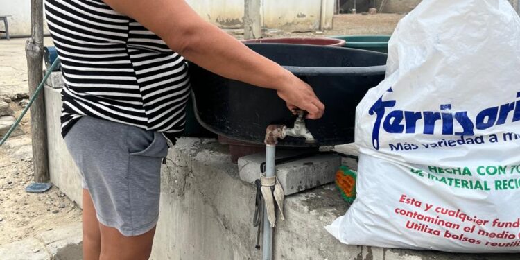 Sin agua potable